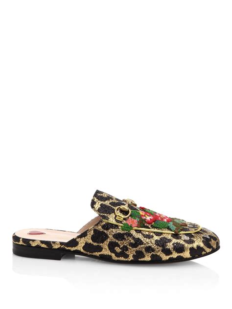 gucci animal print mules